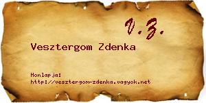 Vesztergom Zdenka névjegykártya
